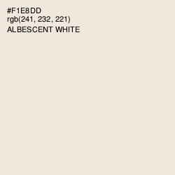 #F1E8DD - Albescent White Color Image